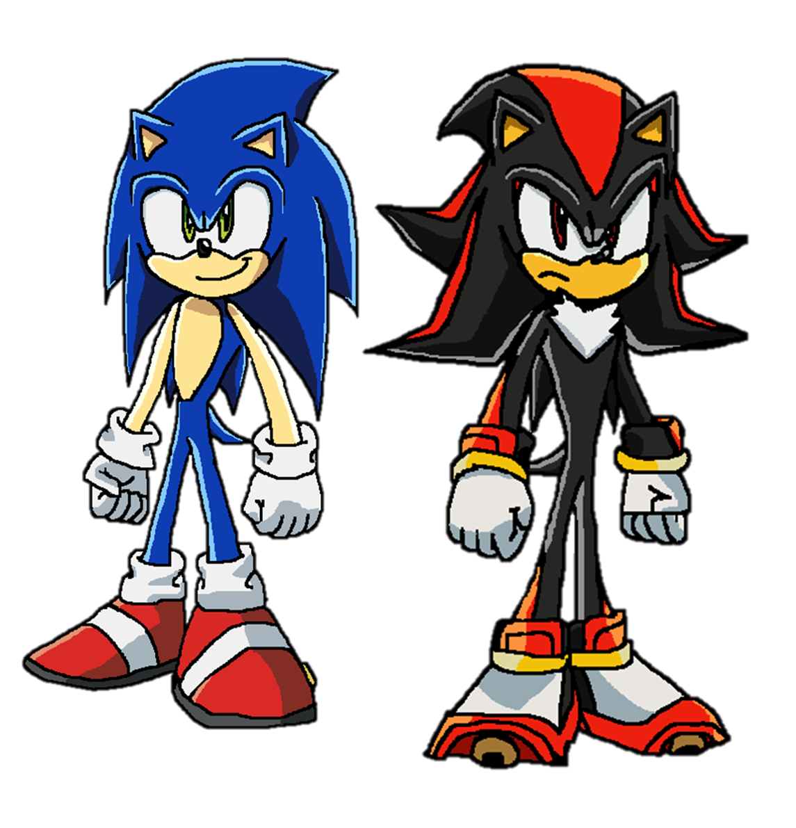 Sonic vs Shadow - Sonic X render by Jogita6 on DeviantArt