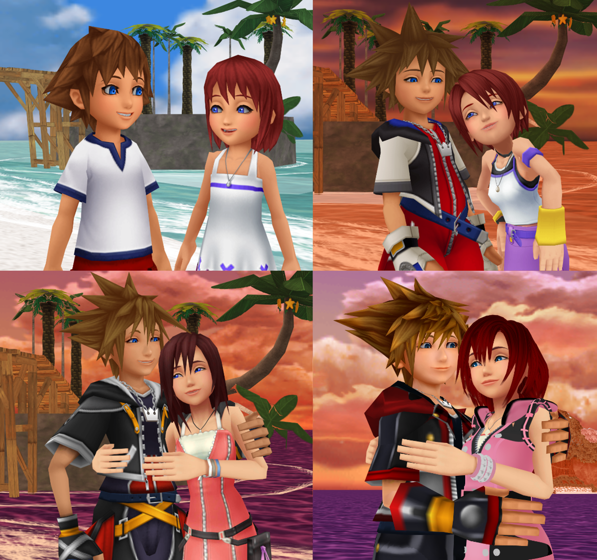 Kingdom Hearts 2 Ending Sora and Kairi by HolleysArt on DeviantArt