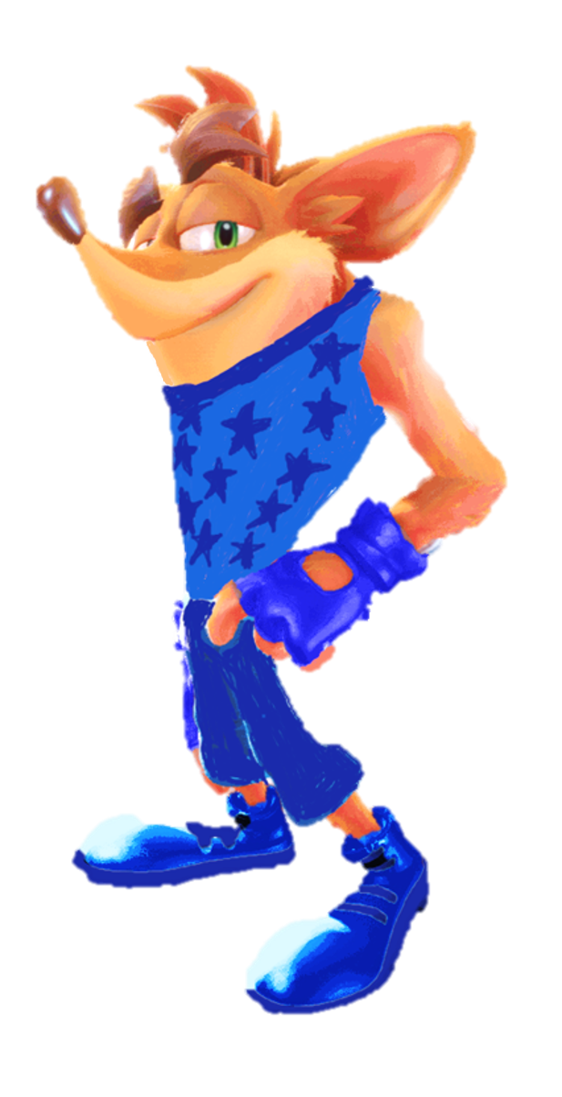 Crash Bandicoot Blue Wumpa Star. by 9029561 on DeviantArt