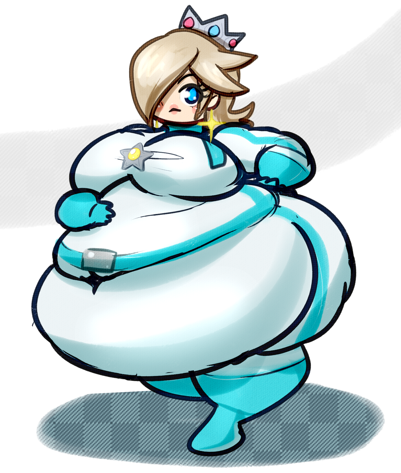 Rosalina Bulging Out Of Her Bike Suit By LLuxury On DeviantArt.