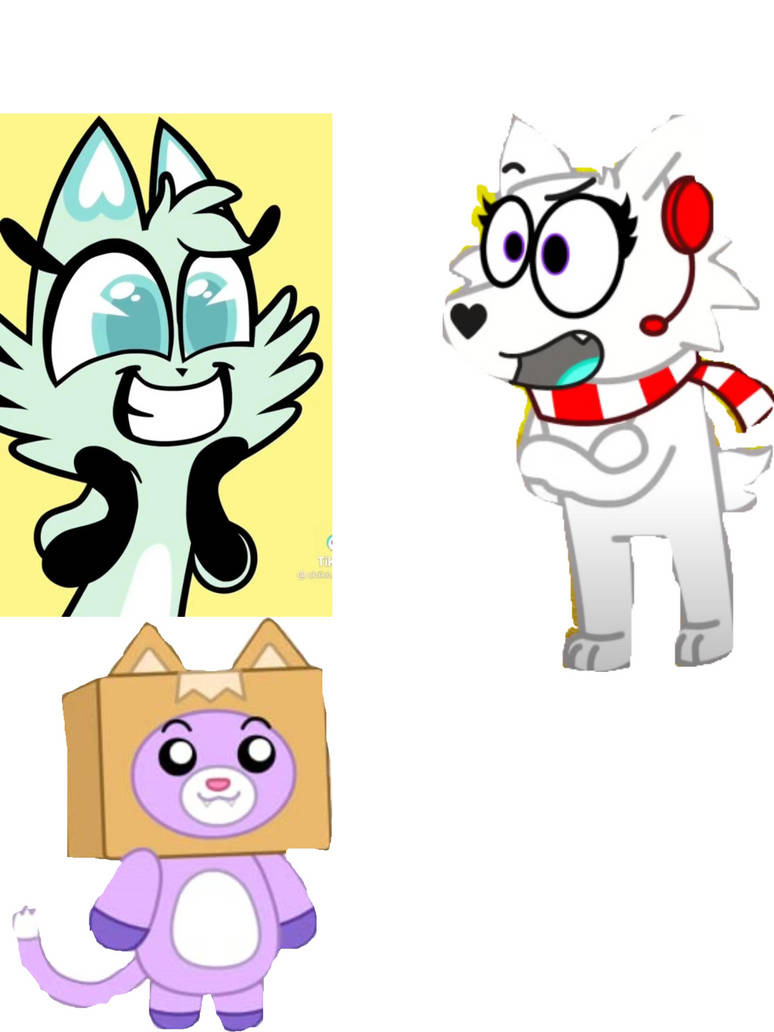 Slushi and Foxy metting Snowi Fox by ArtMachineBlaster on DeviantArt