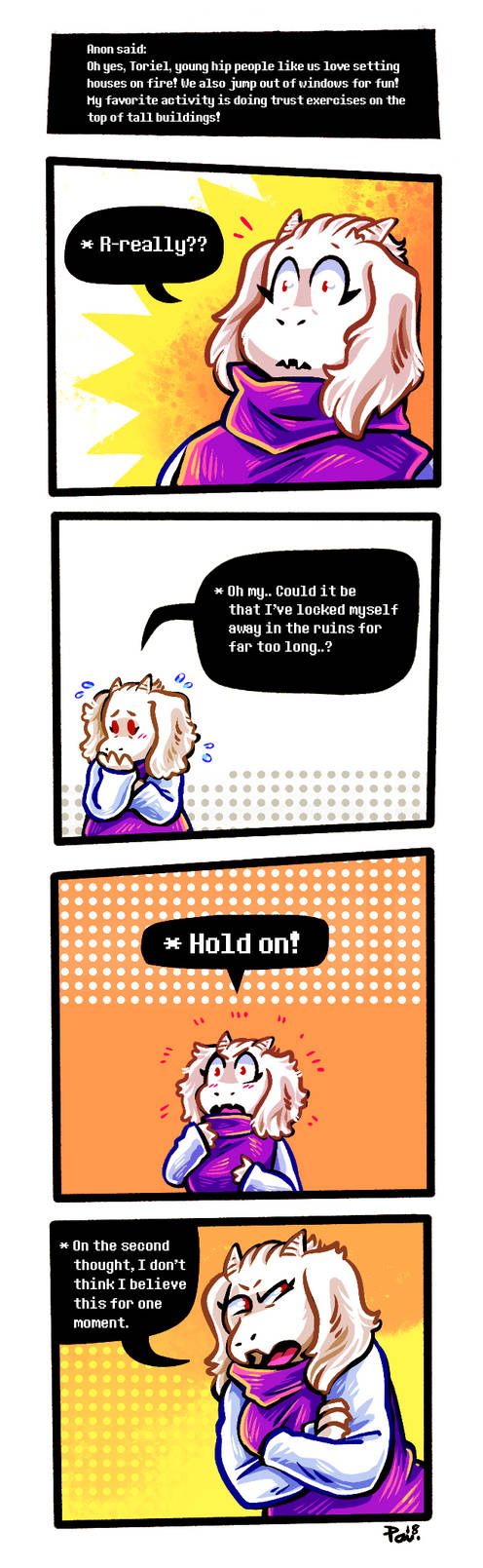 Undertale ask blog: cant fool goat mama by neonUFO