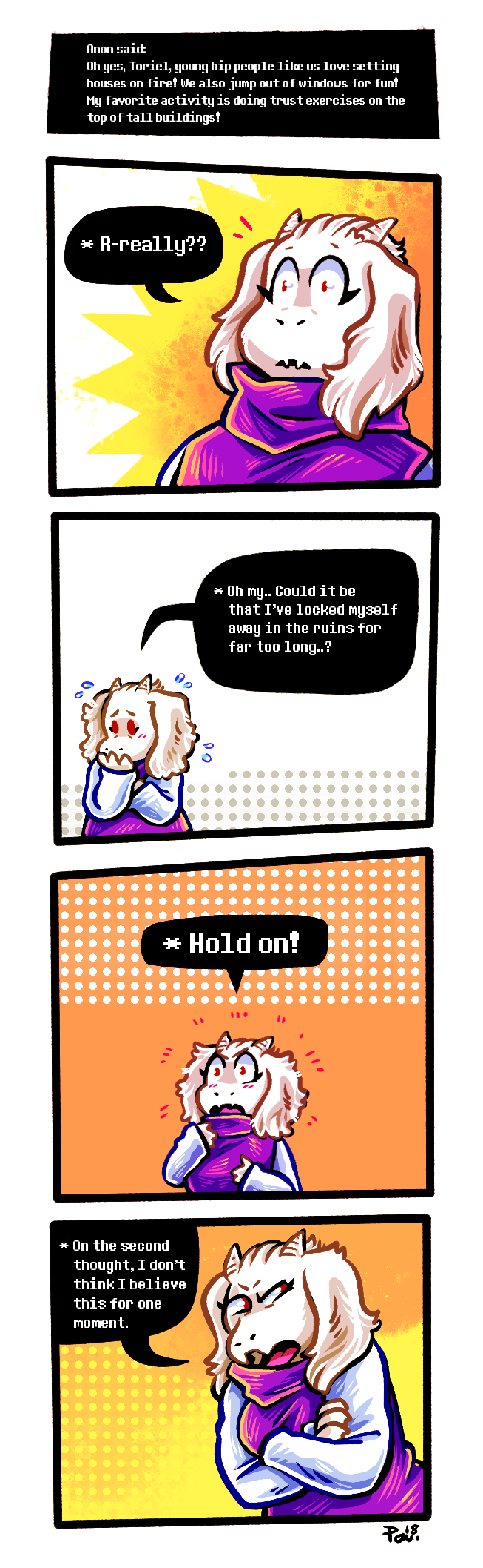 Undertale ask blog: cant fool goat mama by neonUFO