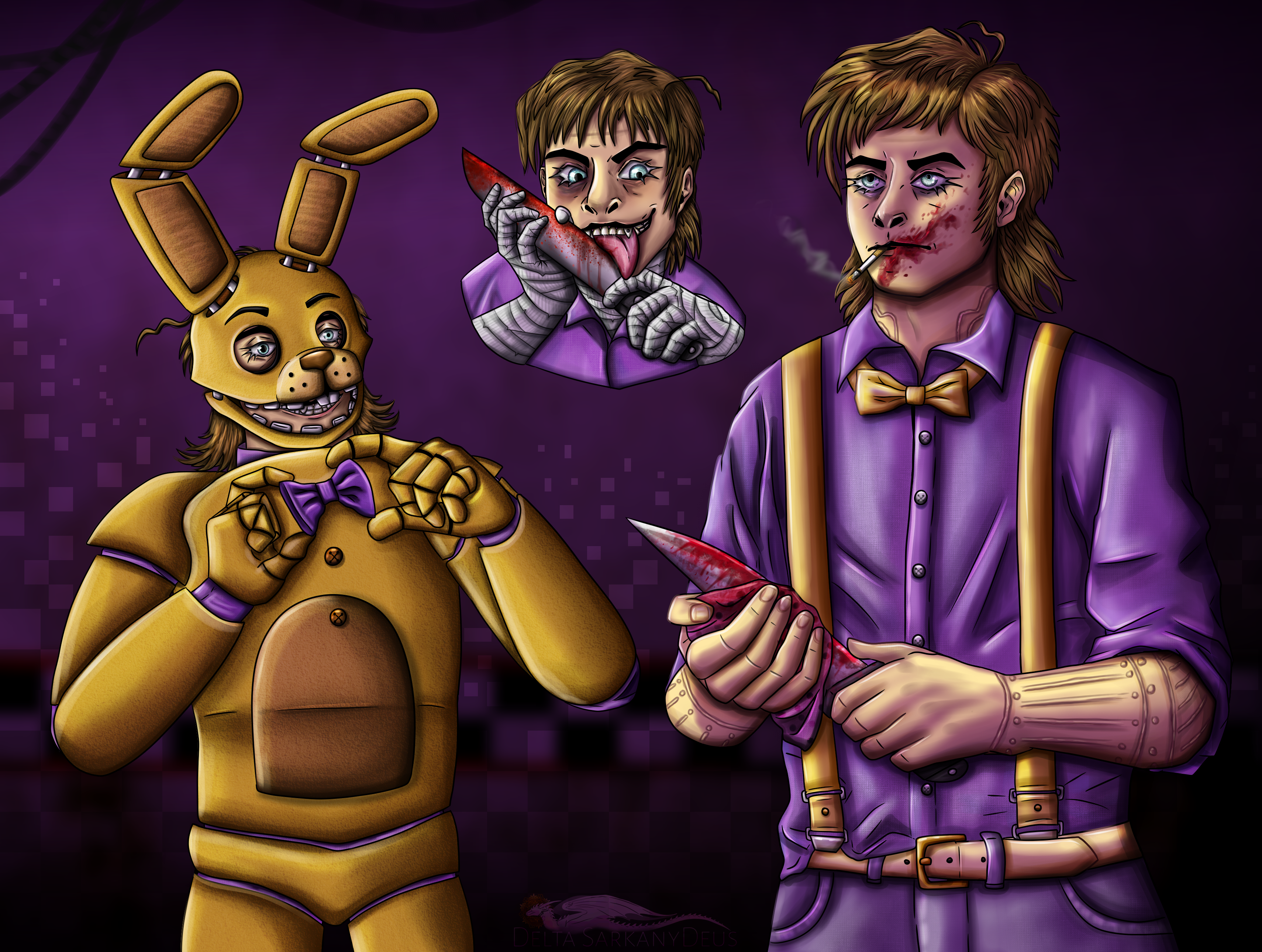 Blueycapsules ( Twitter )  William afton, Afton, Fnaf comics