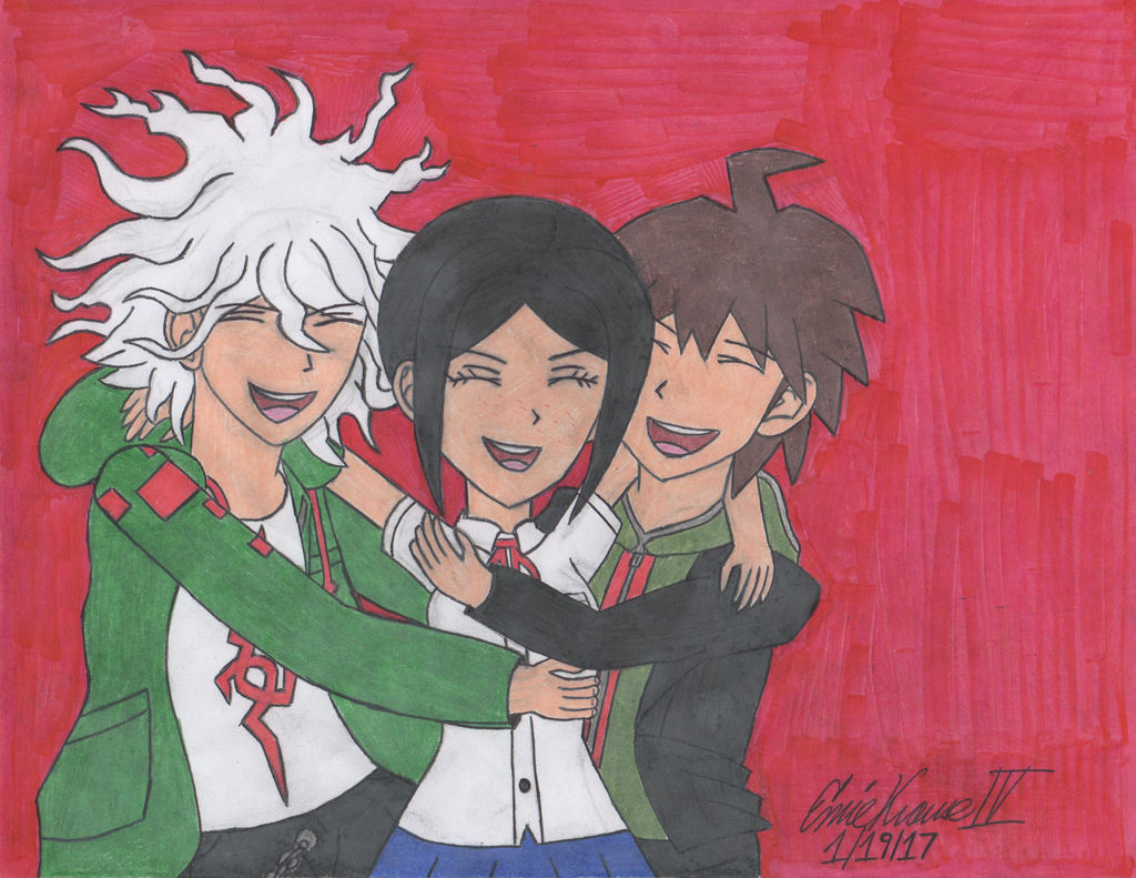 Makoto Naegi Mukuro Ikusaba And Nagito Komaeda 1 By Illiniguy34 On Deviantart