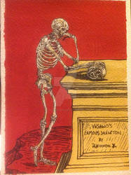 Vesalios famous skeleton by Rhianon