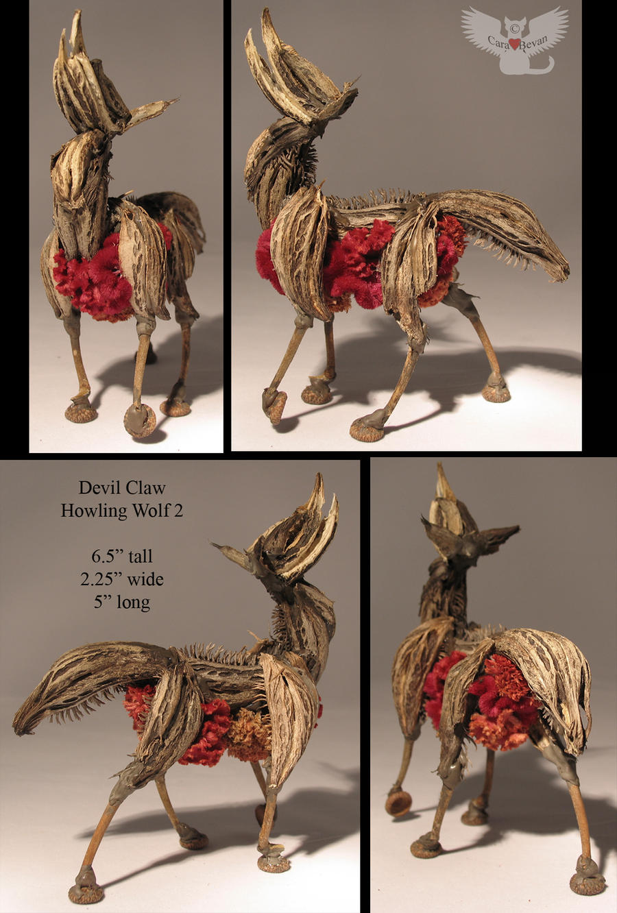 Devil Claw holwing wolf 2 by ART-fromthe-HEART