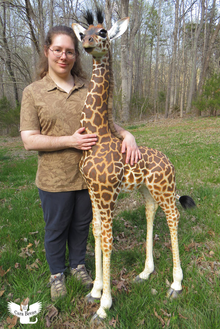Me with Amahle the Masai Giraffe