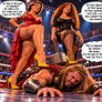 Evdokia and Afrodite fights Thor