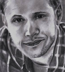 (Pencil drawing) Jensen Ackles - Smile