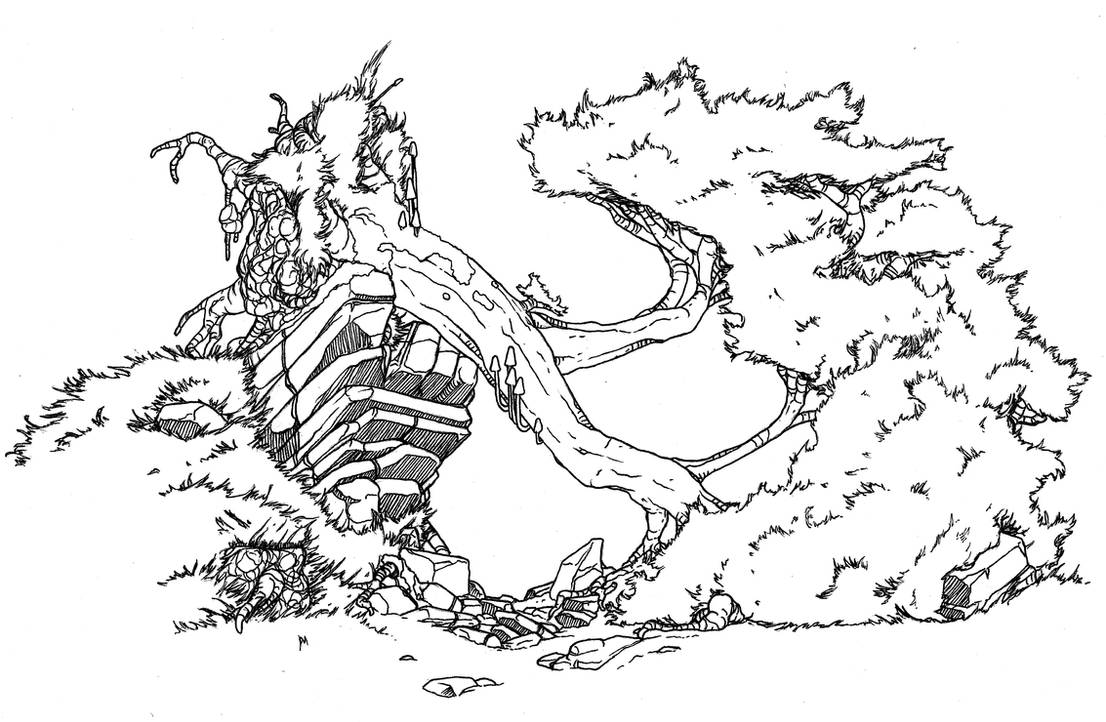 Fallen Tree Draw Fallen tree by ClockworkNemesis on DeviantArt