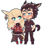 Cat Couple[C] by witchuru