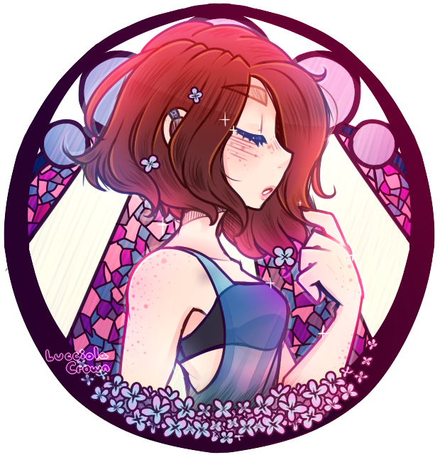 Glass Portraits : LucciolaCrown by witchuru