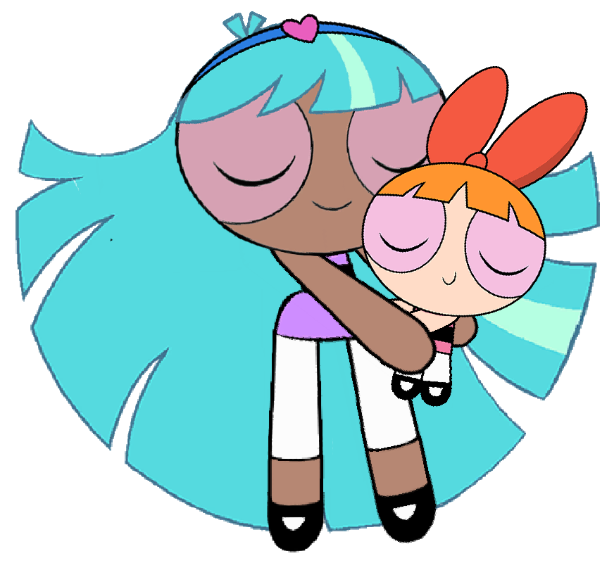 Blossom and Bliss hugging by VictorPinas on DeviantArt