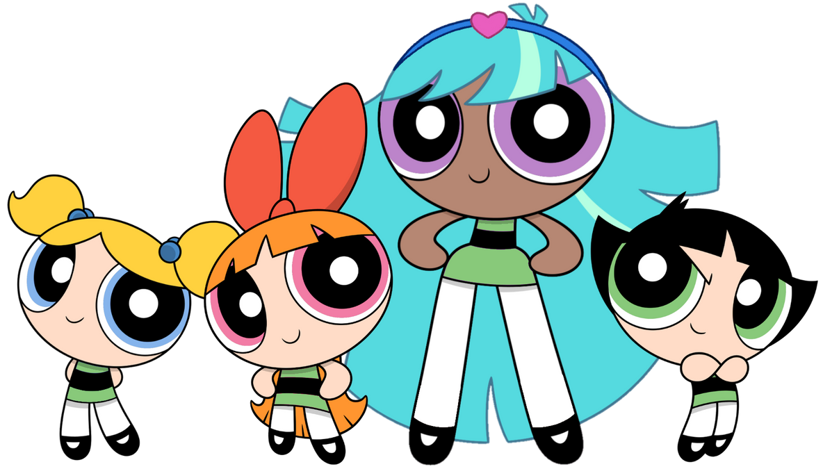 The Powerpuff Girls wearing green dresses by VictorPinas on DeviantArt