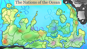 SpongeBob Merfolk AU map