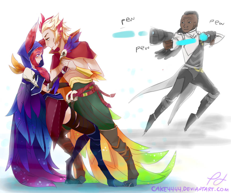 Kết quả hình ảnh cho rakan xayah fanart