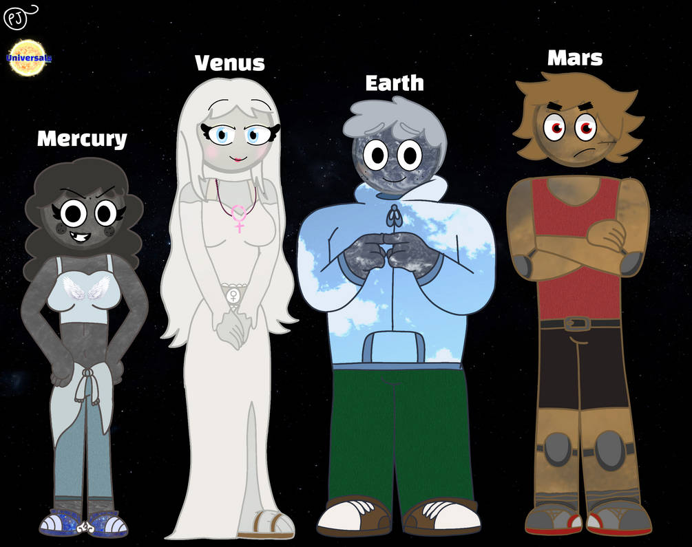 Planet Humans 2/3 The Inner Planets by PJKelly18 on DeviantArt