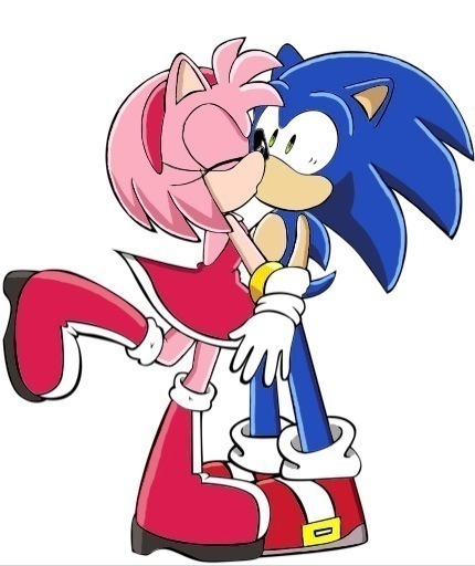 sonamy kiss (sonic x style, 1st look)