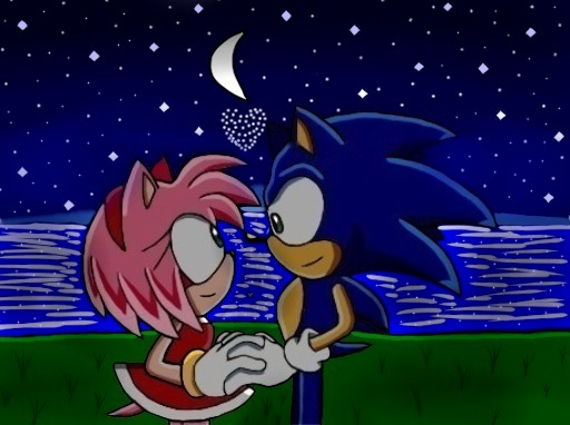 Nitro on X: Sonamy is love 💙💗💘 #SonAmy #SonicTheHedgehog https