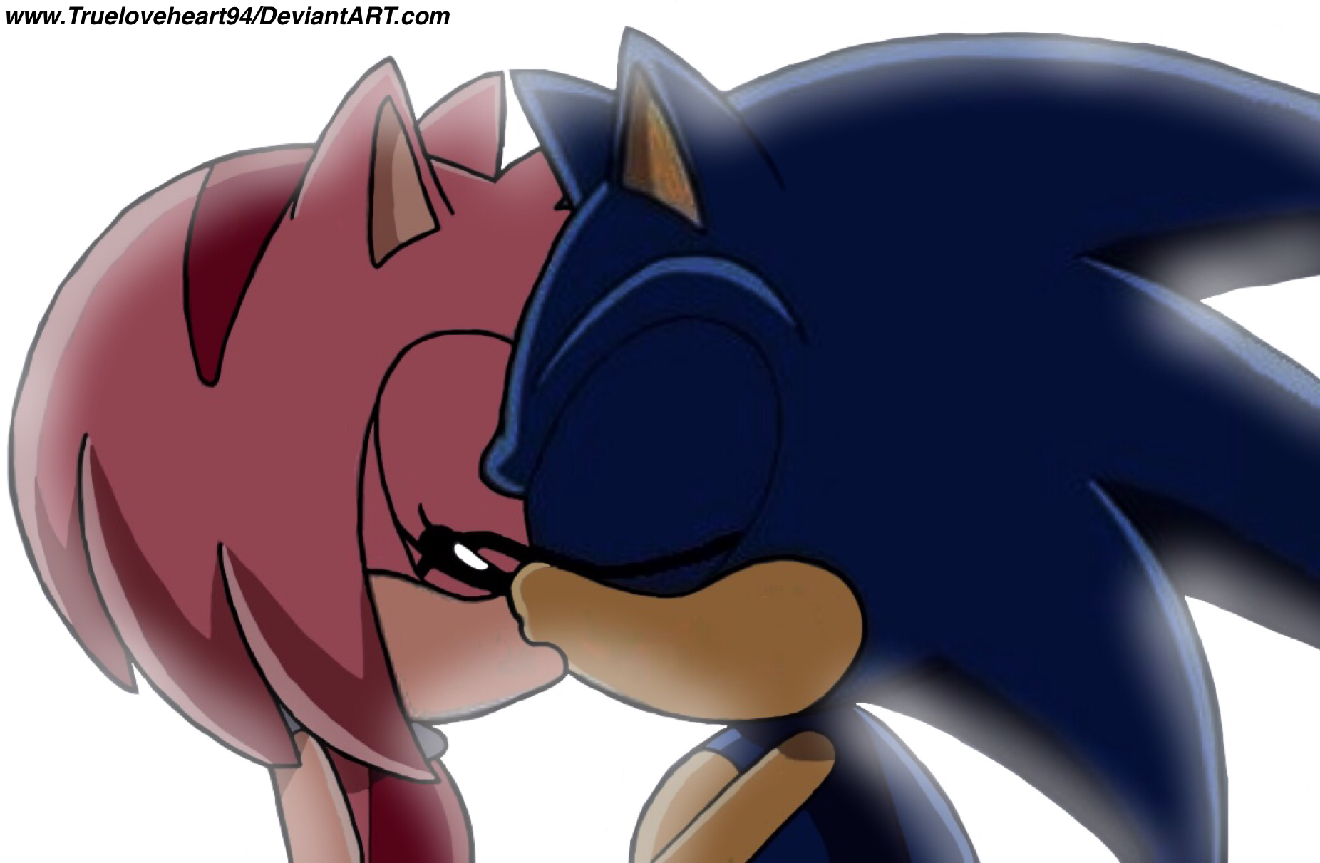 Classic Sonamy Kiss by Soneamlover on DeviantArt