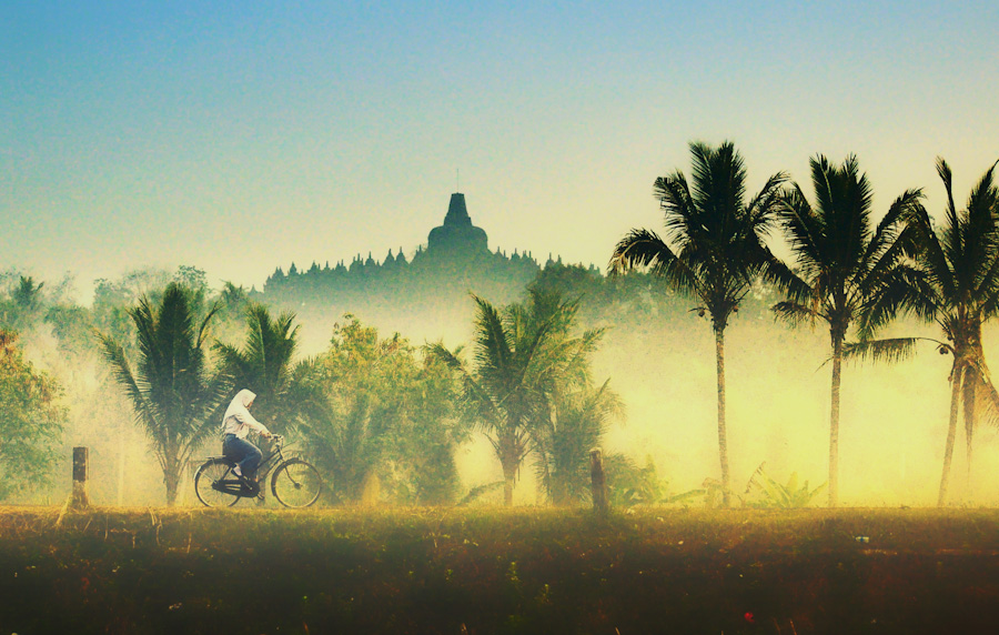 Morning At Borobudur