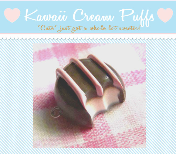 Striped Chocolate Truffle Charm