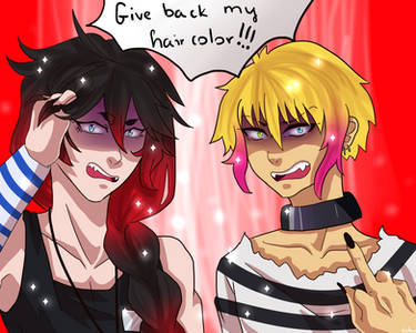 Fanart - Nanbaka - Give back our hair color!