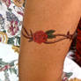 Barbed Wire and Rose Tattoo