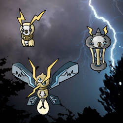 Zapillar, Shockoon, and Electrifly