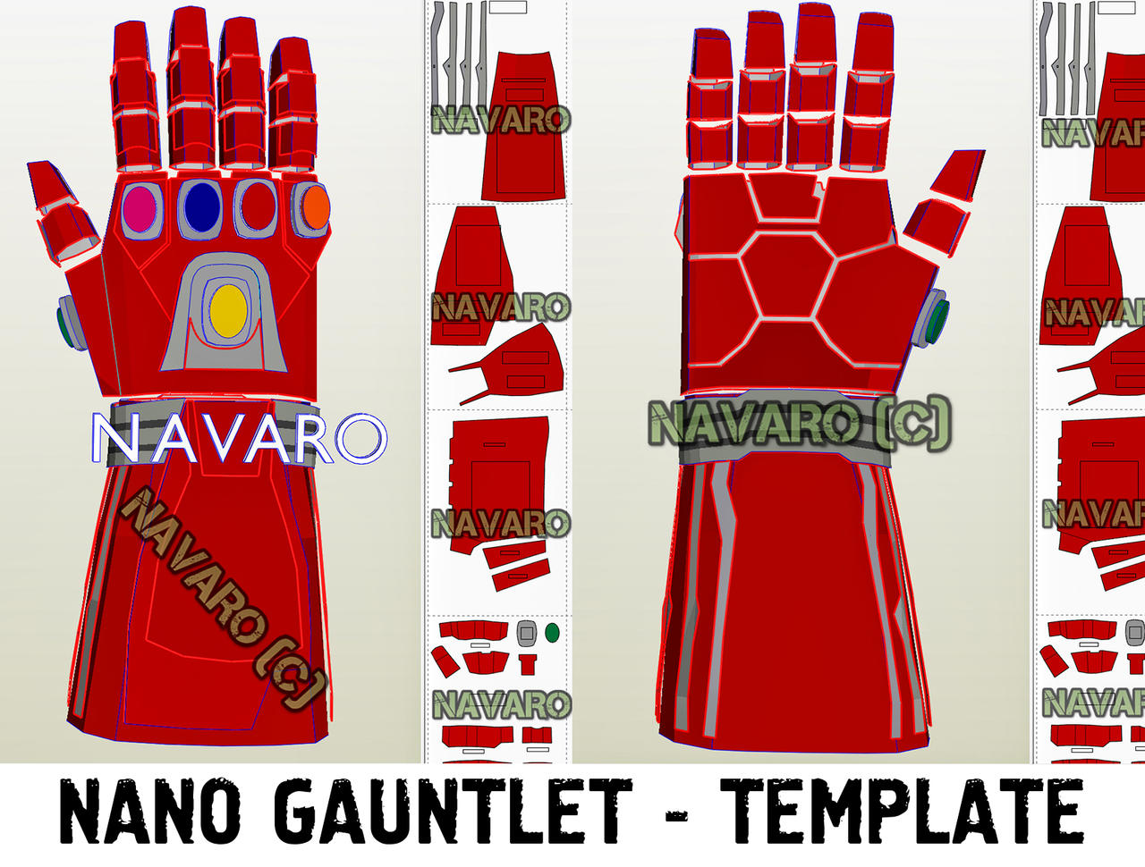Endgame Nano Gauntlet Template - Pepakura / PDF by BRO-NAVARO on DeviantArt Endgame Nano Gauntlet Template - Pepakura / PDF by BRO-NAVARO on DeviantArt