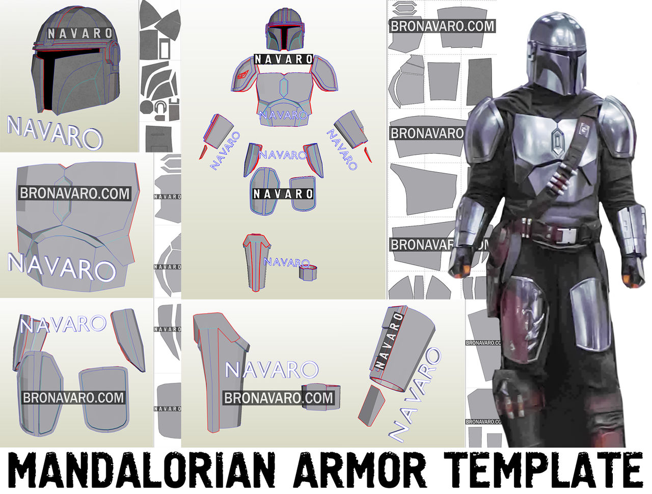 Mandalorian Beskar Armor Template by BRONAVARO on DeviantArt