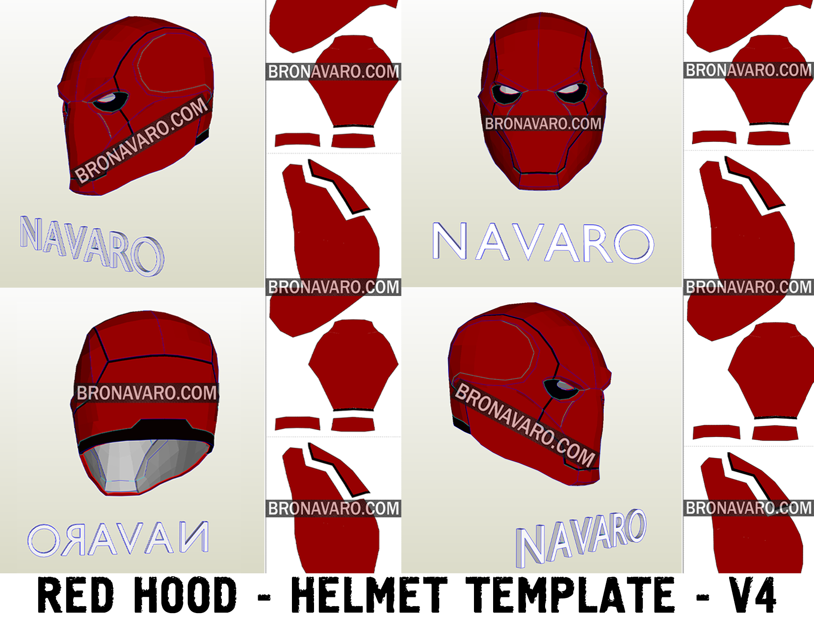 red-hood-helmet-foam-template-red-hood-pepakura-by-bro-navaro-on-deviantart