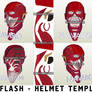 Flash Justice League Helmet Foam Template