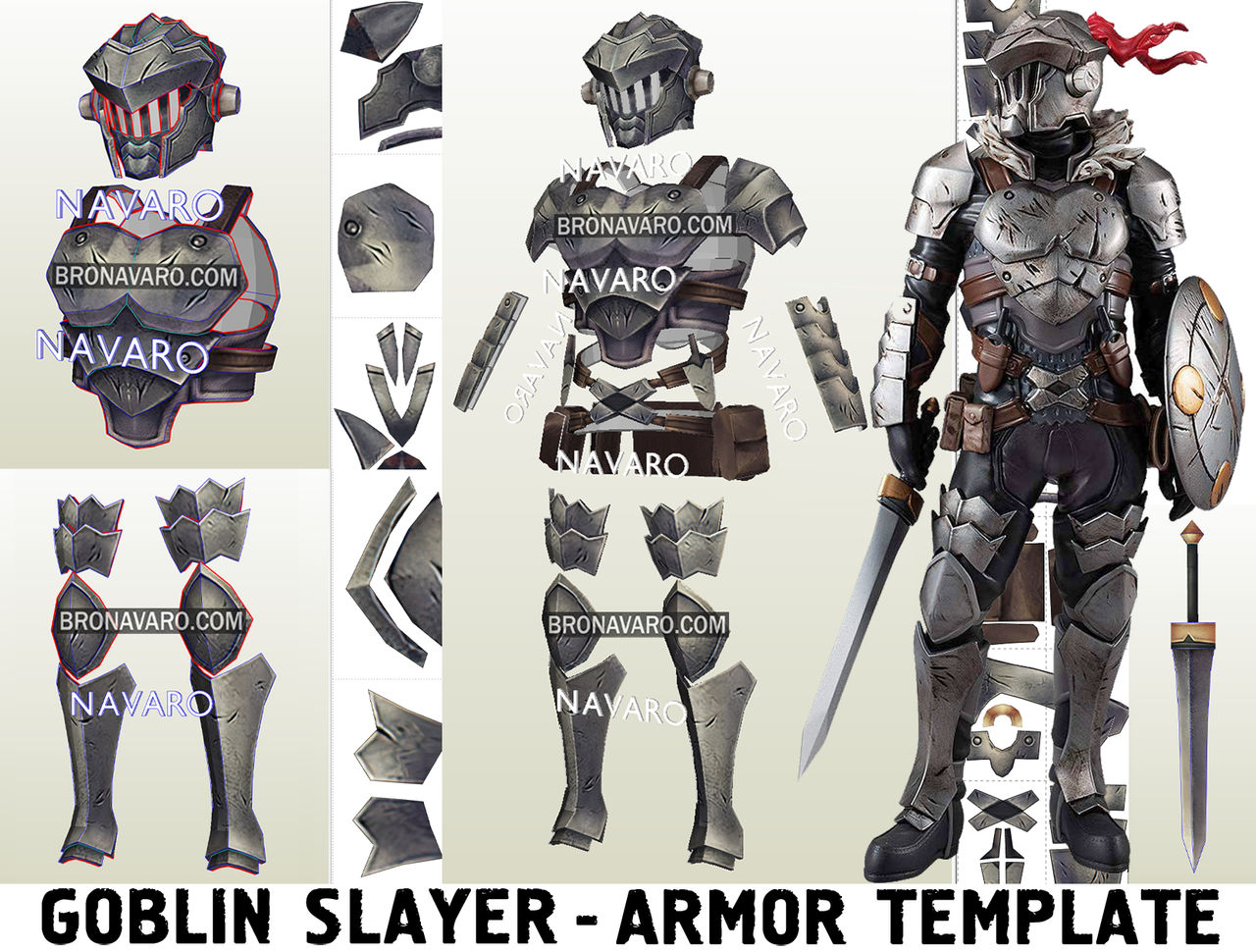 Goblin Slayer Cosplay Armor Eva Foam Template by BRONAVARO on DeviantArt Goblin Slayer Cosplay Armor Eva Foam Template by BRONAVARO on DeviantArt