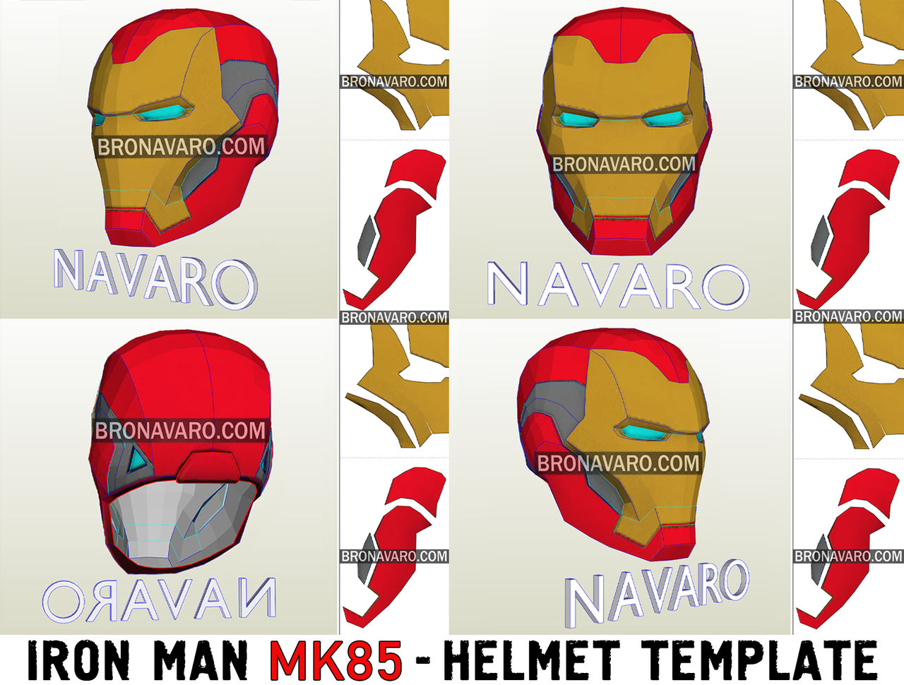 iron man eva foam helmet MK 46 (Foam Template) Iron Man Mark 85 Helmet