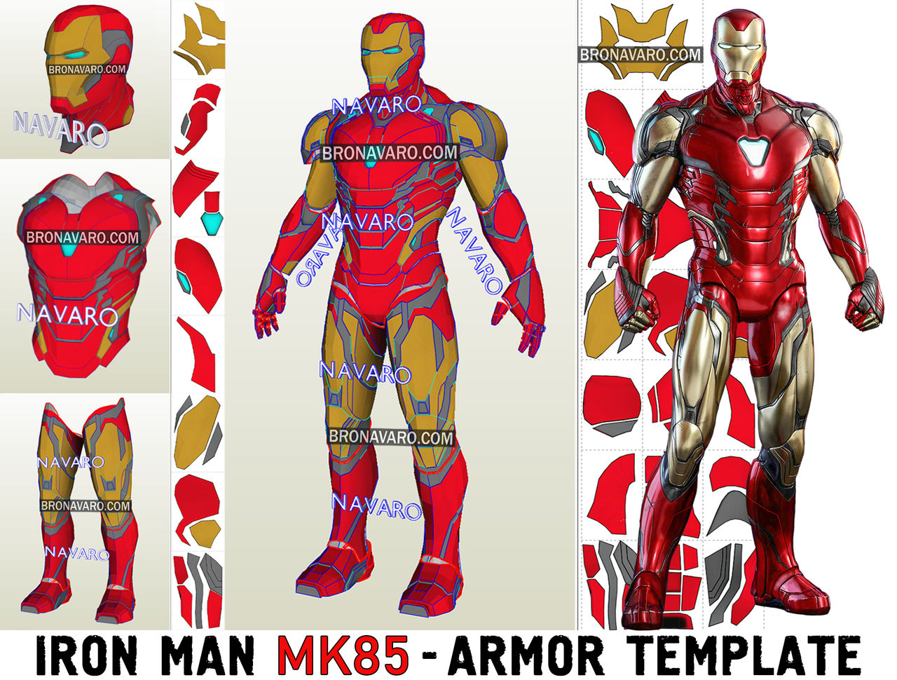 foam iron man helmet pattern TEMPLATES for cardboard DIY How to Make an Ironman