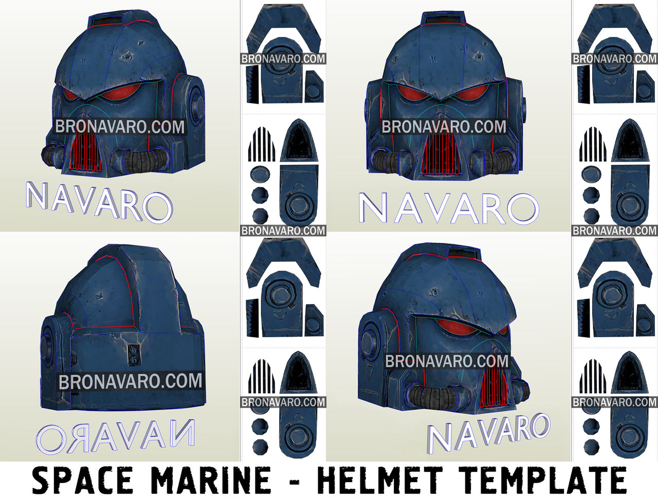 Warhammer Space Marine Helmet Cosplay Template by BRONAVARO on DeviantArt Warhammer Space Marine Helmet Cosplay Template by BRONAVARO on DeviantArt
