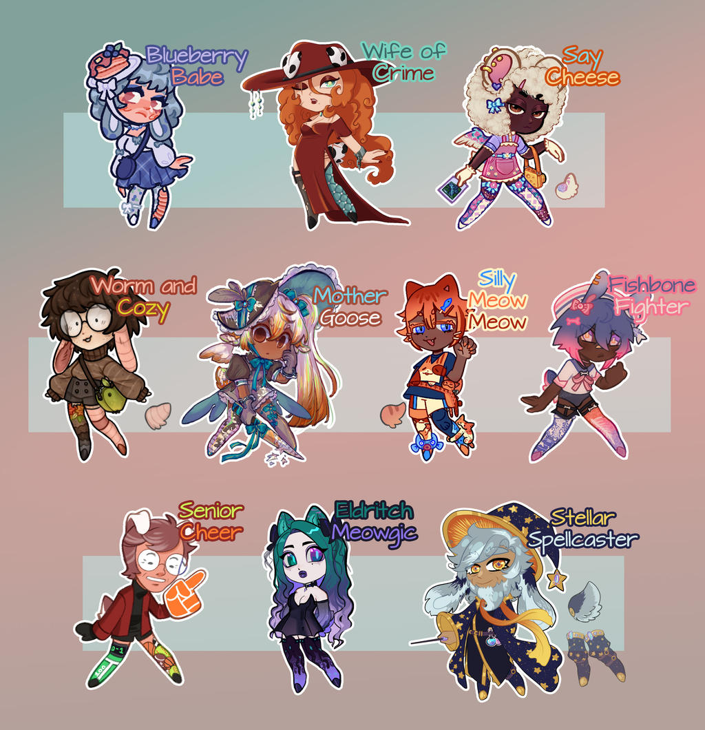 Com Mod Deviantart Dainty Mod Minis | SEPTEMBER by bookfangeek on DeviantArt