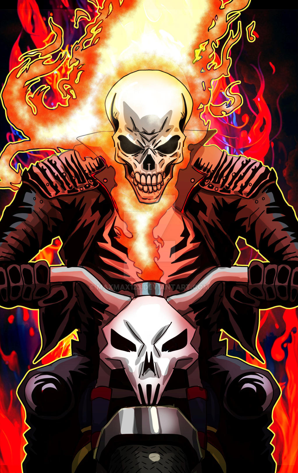 Ghost Rider art by maxmax123 on DeviantArt