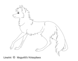 Free Wolf Lineart