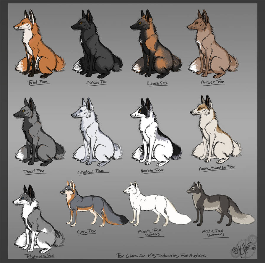 Fox av color chart by Krissyfawx on DeviantArt