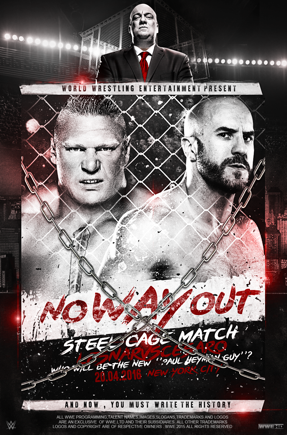 NO-WAY-OUT B. Lesnar VS A. Cesaro