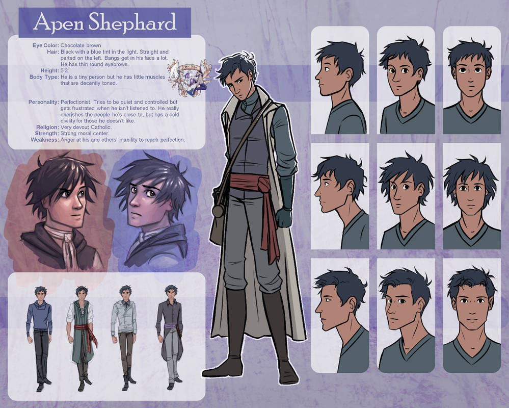 The Silver Eye - Apen Shephard Character Sheet by LauraHollingsworth
