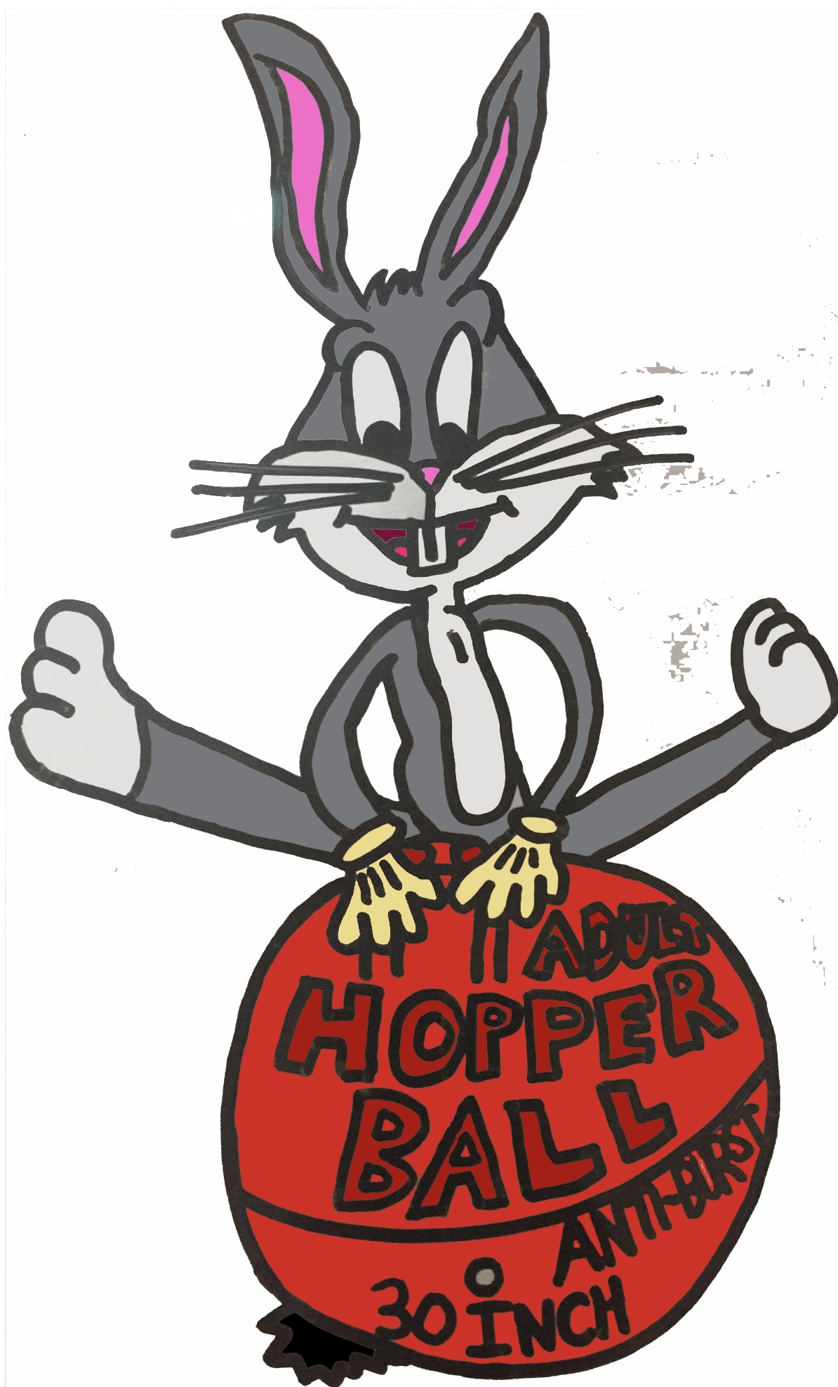 Bouncing Ball Rabbit Bugs Bunny Bouncing On A Hopper Ball by PinkiePieGlobal on DeviantArt