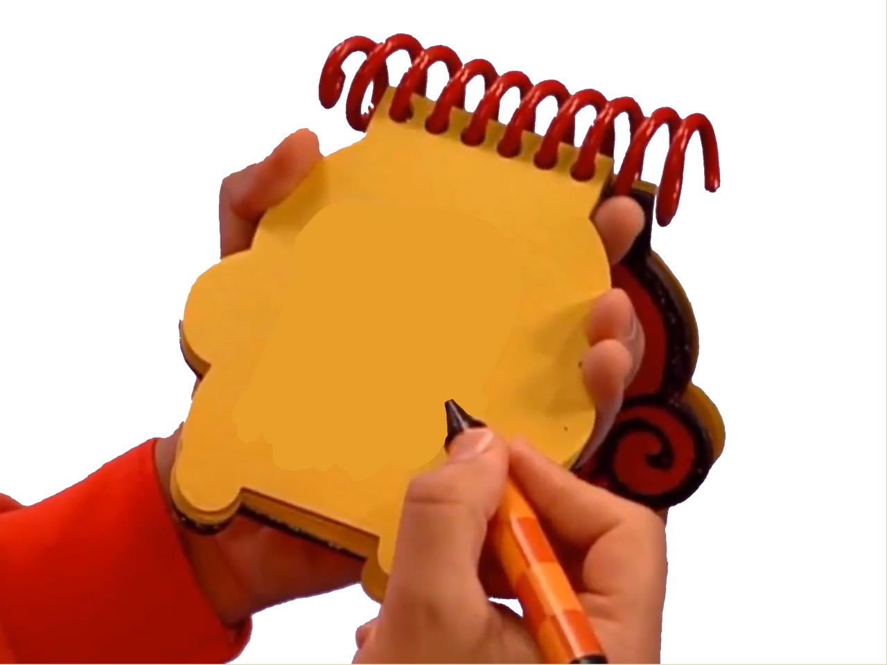 Kevin's Orange Notebook Hand Model by PinkiePieGlobal on DeviantArt