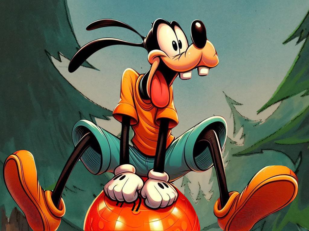 Goofy bouncing on a Hopper Ball at the park by PinkiePieGlobal on ...