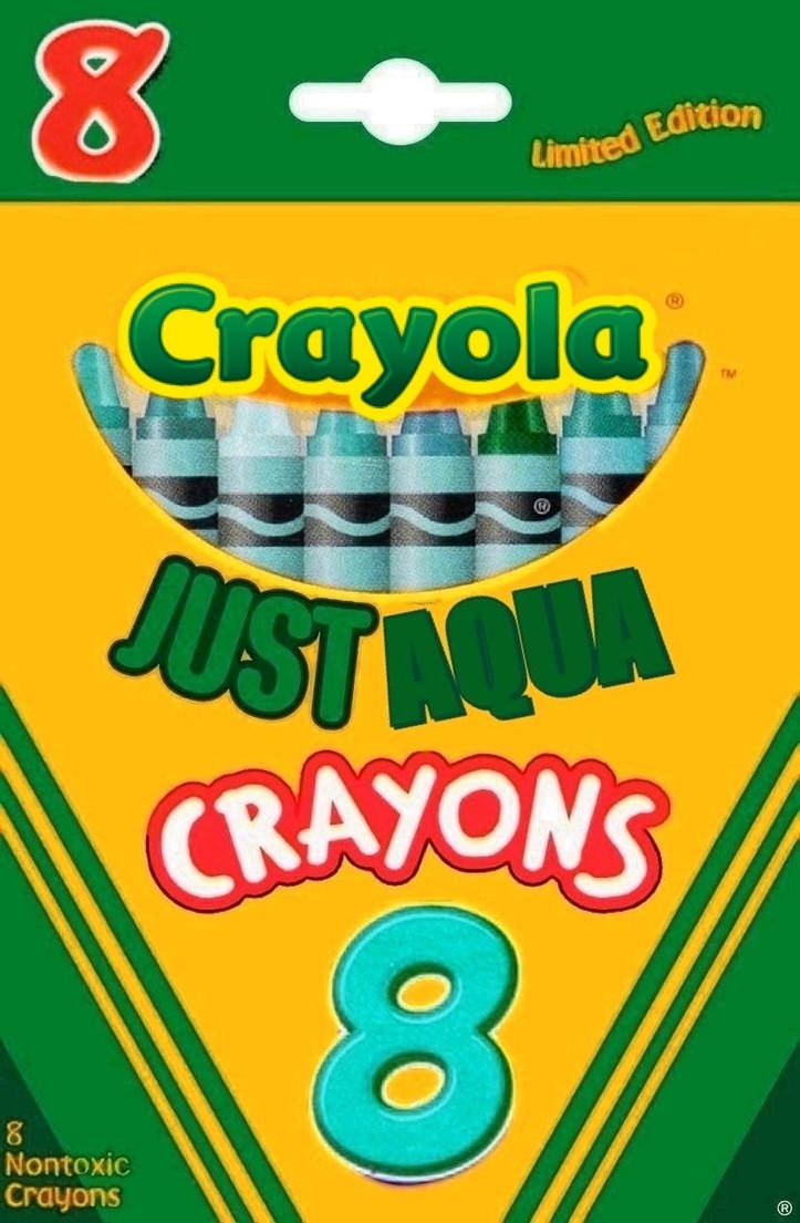 Crayola Just Aqua 8 Crayon Pack by PinkiePieGlobal on DeviantArt