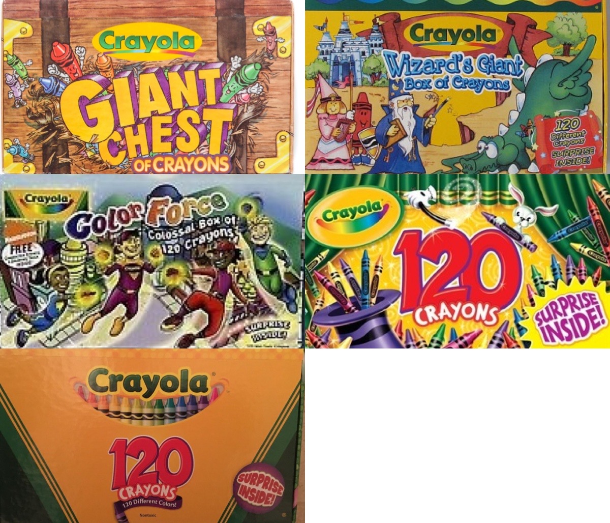 Fall Crayon Box All Crayola 120 Crayon Box Re-Releases by PinkiePieGlobal on DeviantArt