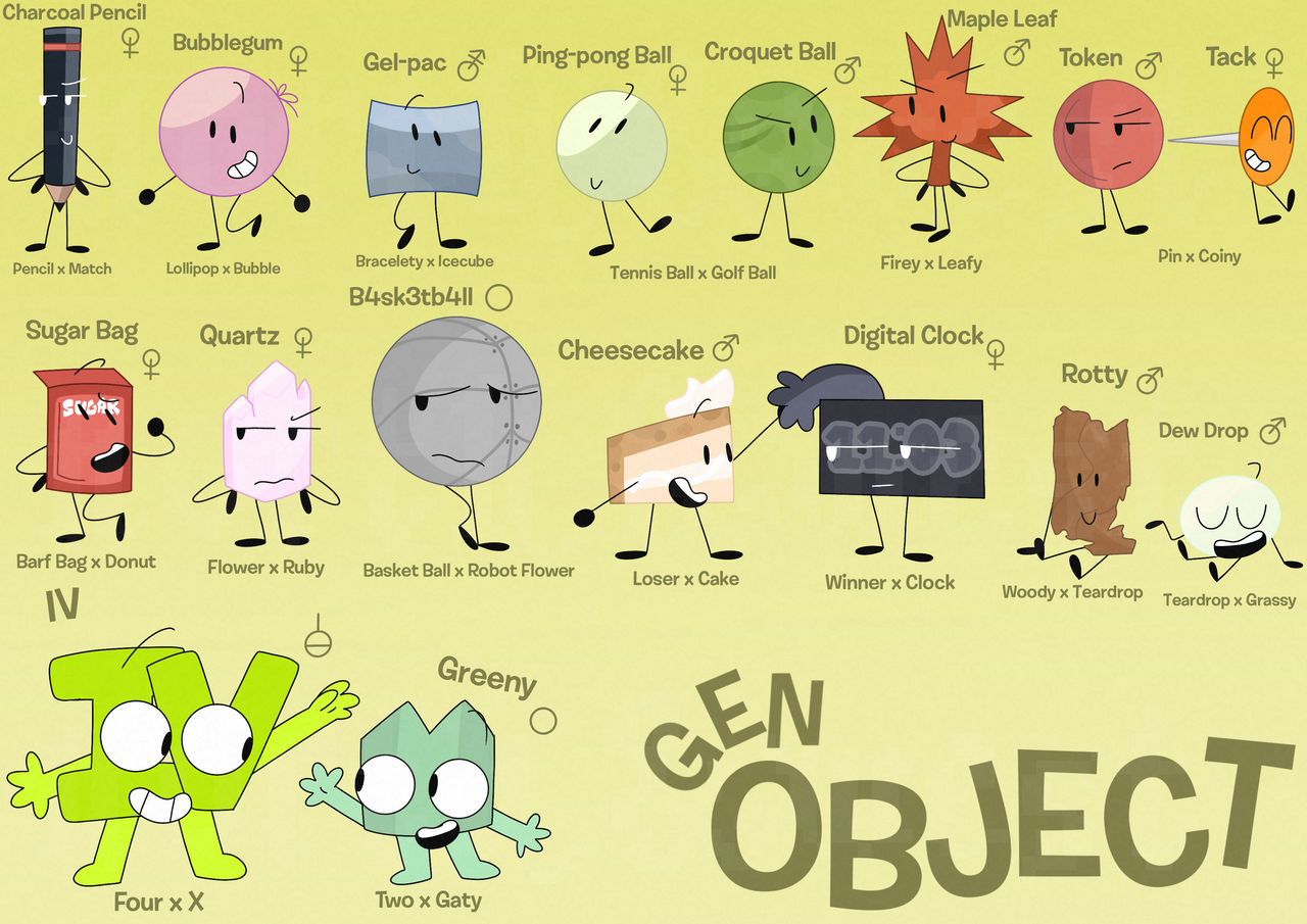 Fan Form Bfdi all my bfdi fankids :D by northandwest on DeviantArt